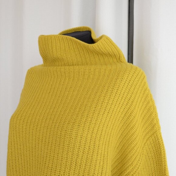 Aritzia Wilfred Montpellier Knit Merino Wool Turtleneck Dark Sunkissed Sz M - Picture 6 of 8